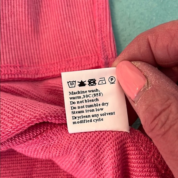 Pink Relaxed Fit Crewneck Sweatshirt Size Large - Picture 8 of 8